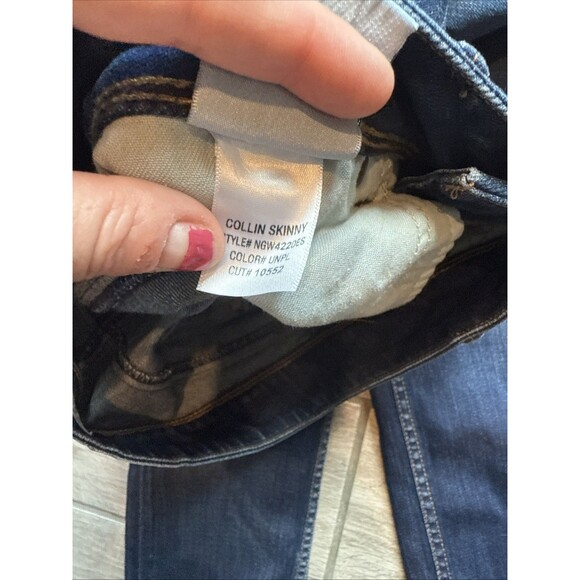 Hudson Collin Skinny Jean Size 26 Back Flap Pocket Dark Wash - Picture 8 of 9